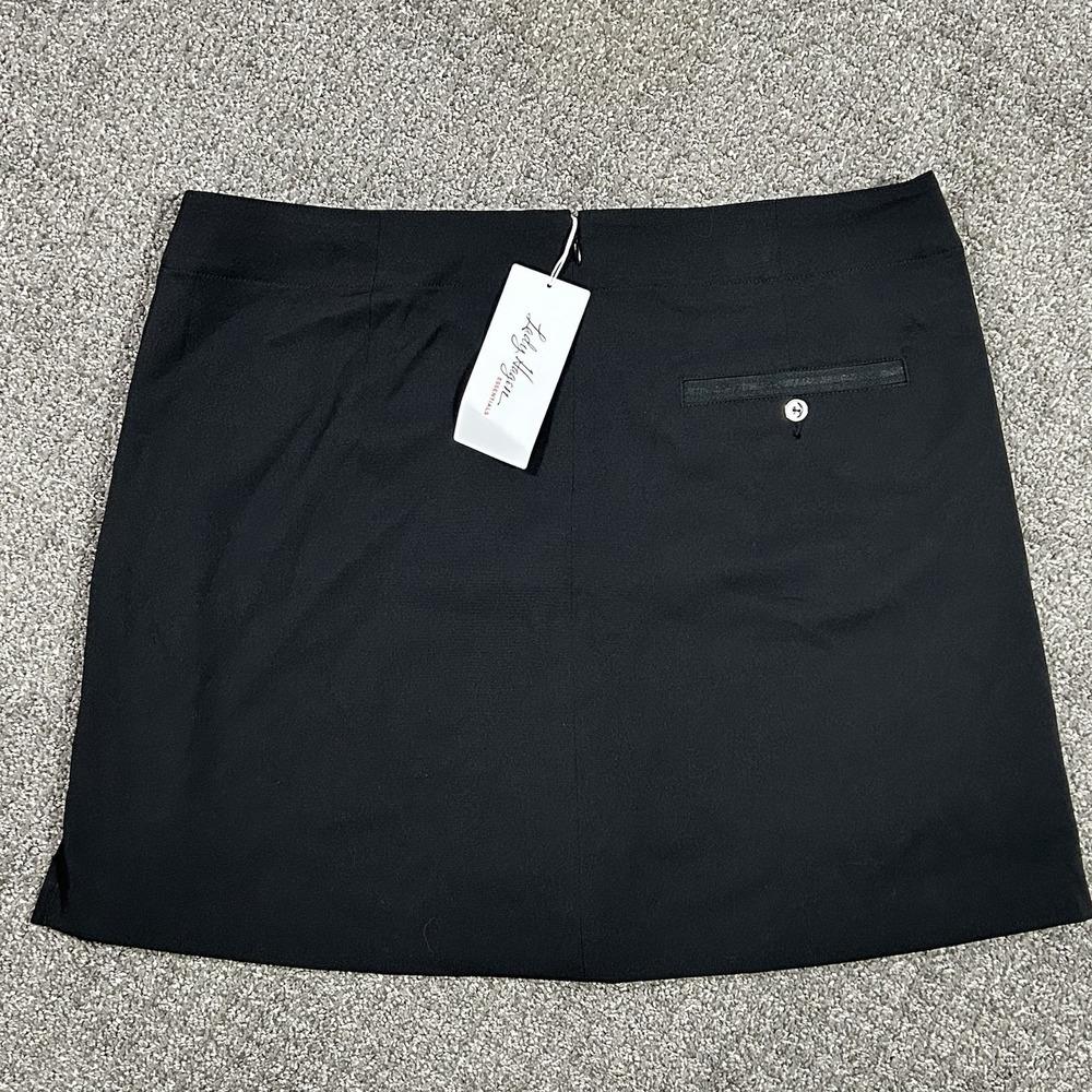 *NWT* Lady Hagen Essentials Black Woven Skort -Women's 12- Golf Tennis $50 - Picture 2 of 11